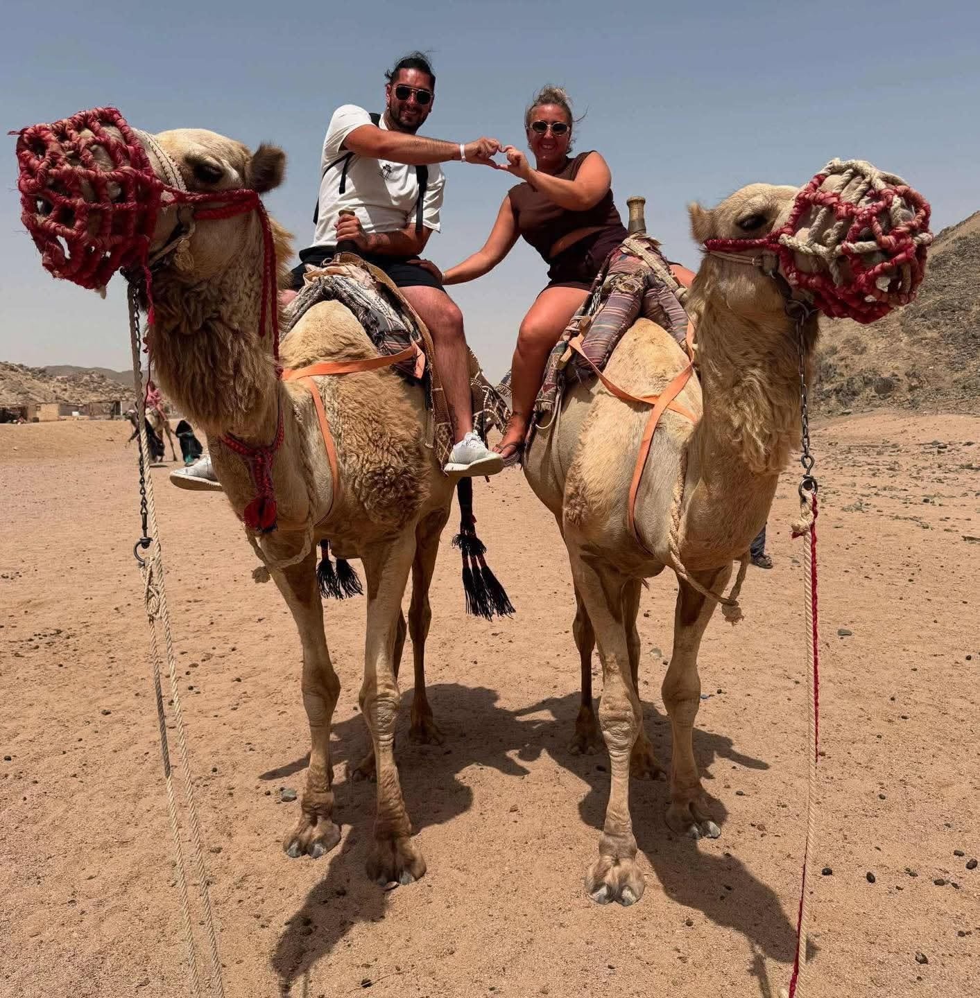 Romantic Desert Camel Walk